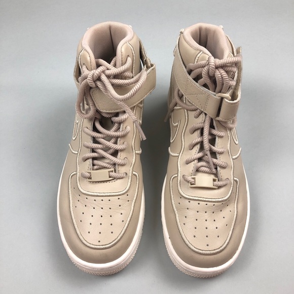 ❌SOLD❌ Nike Air Force 1 Upstep Hi Si in Oatmeal - Picture 3 of 8